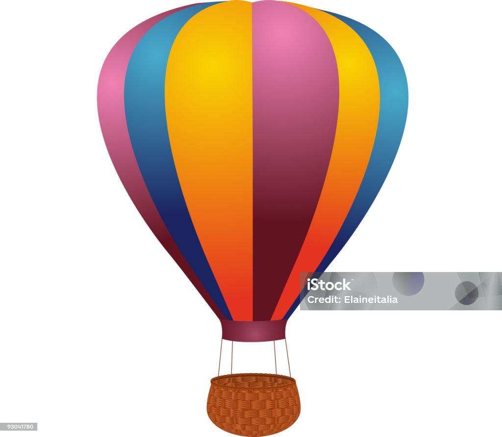 hot air balloon - Векторная графика Без людей роялти-фри