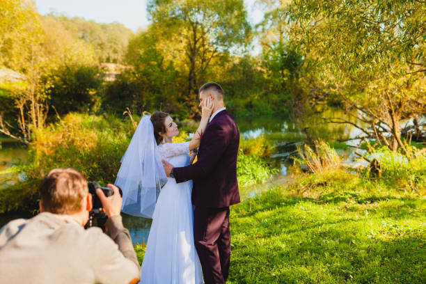 istock Wedding photoshoot in the summer park 930420866