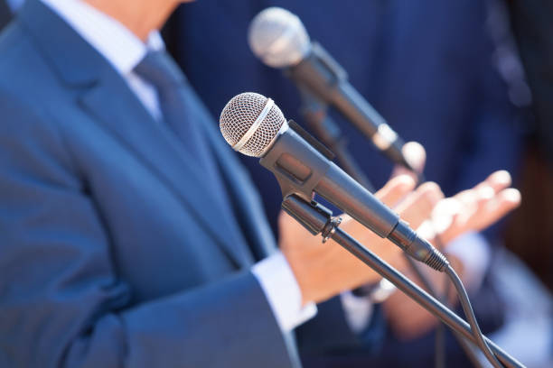 istock News conference. Public relations - PR. 930424194
