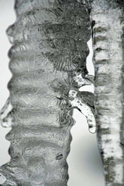 istock early spring. Drops. Icicles of ice 930432782