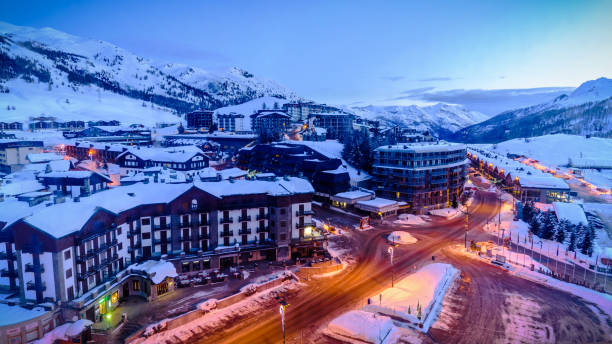 Sestriere, 1st Only stock photo