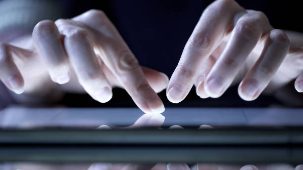 istock Female hands using modern application on tablet, shopping online, viewing goods 930441220