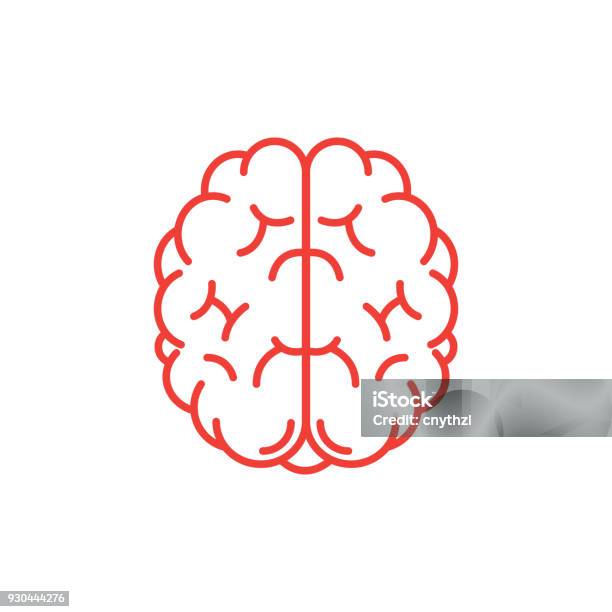 Human Brain Icon Stock Illustration - Download Image Now - Vector, Mental Health, Icon Symbol