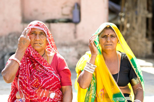 istock Rural Indian women in sari 930445328