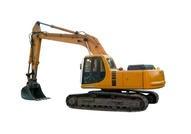 Industrial machinery isolated on white
