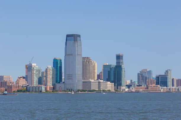 istock Panoramic view of New Jersey city skyline. 930453396
