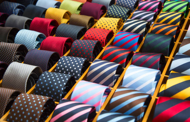 corbata colección - necktie fotografías e imágenes de stock