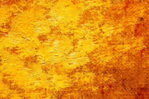 istock orange canvas painting with brush strokes 930461544