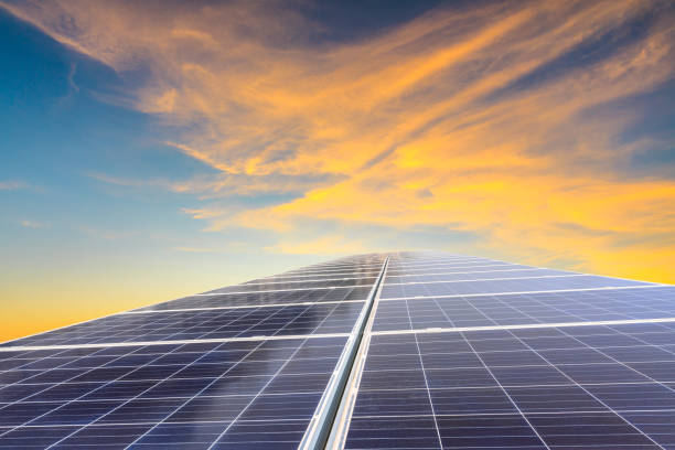 istock solar panels and sky landscape at sunset,green energy 930468354