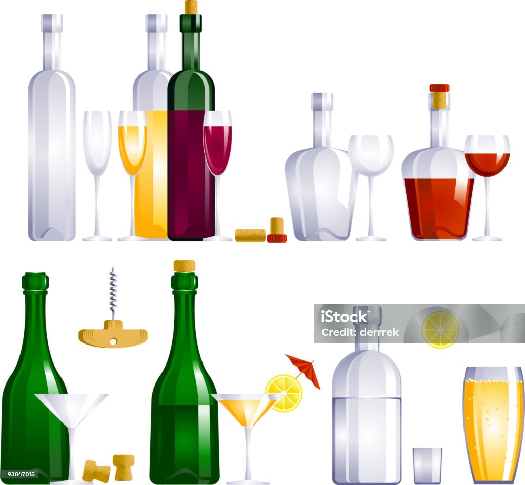 drink - Lizenzfrei Flasche Vektorgrafik