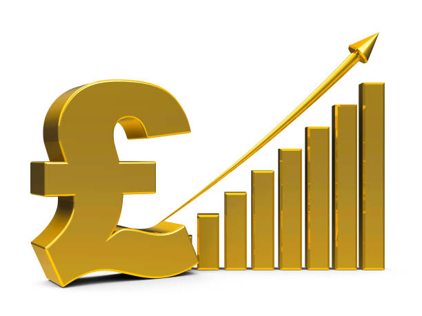 istock Business graph up with pound sign 930472628