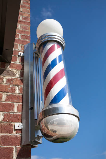 istock Old Fashion Vintage Barber Pole 930489422