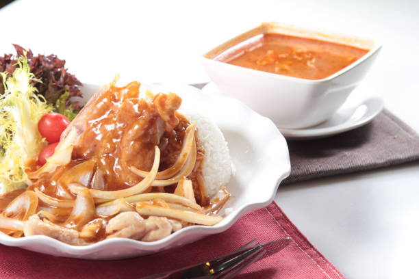 istock rice with meat and other ingredients 930492216