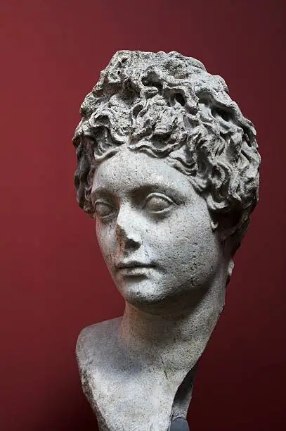 Photo of Roman statue of a woman.