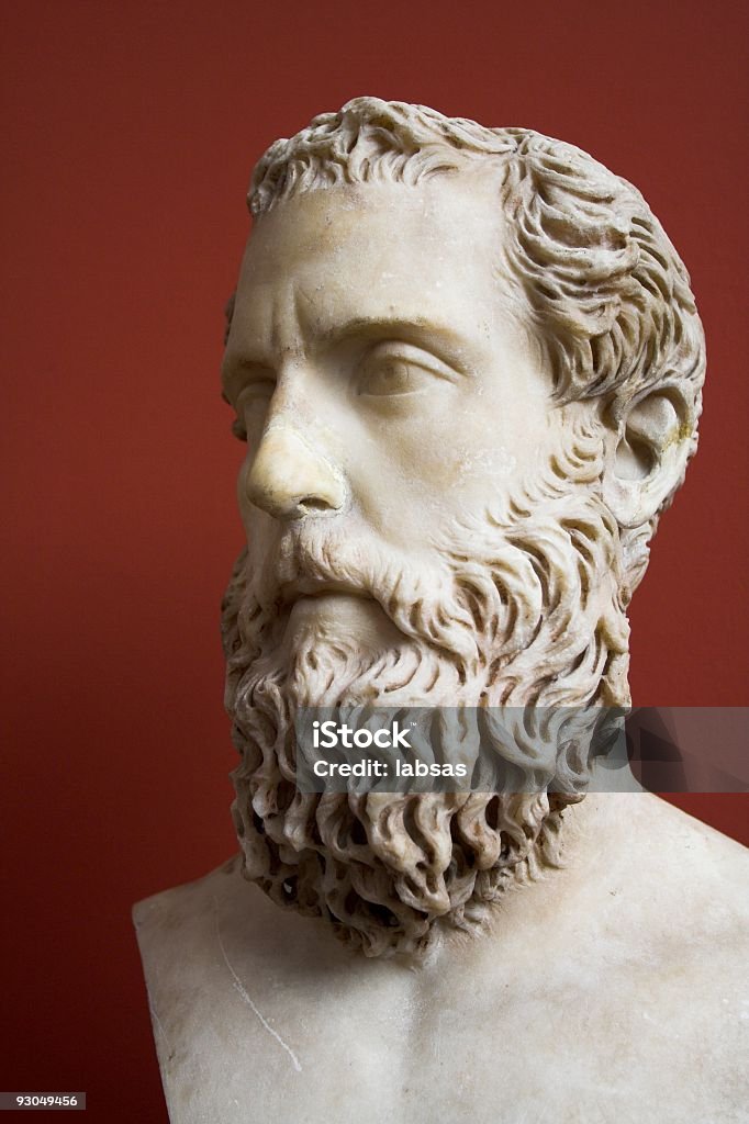 Roman statue eines Mannes. - Lizenzfrei Statue Stock-Foto