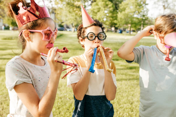 istock Kids having fun on birthday party 930494956