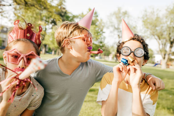istock Kids having fun on birthday party 930494998