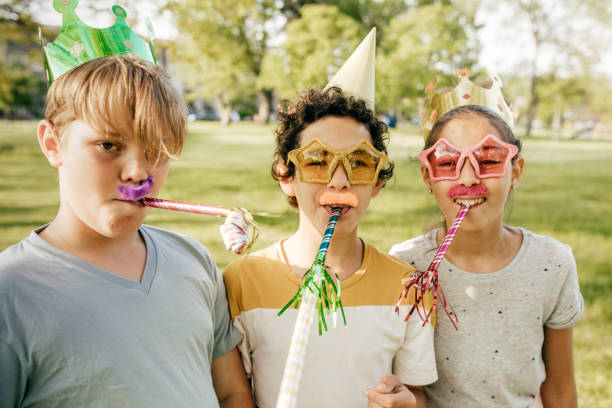 istock Kids having fun on birthday party 930495010