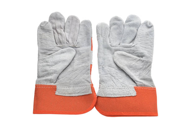istock gloves safety on isolated white background. 930495054