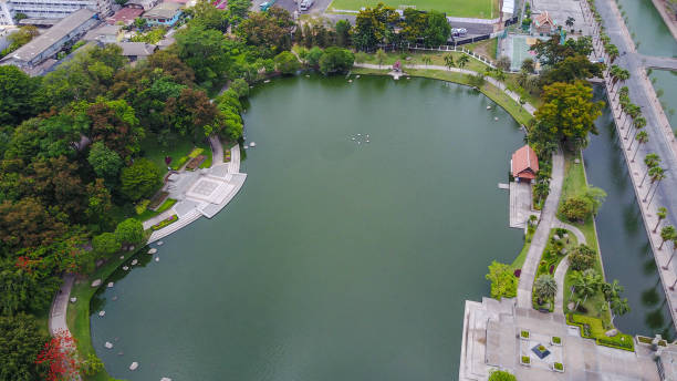 istock Aerial view of lake 930495868