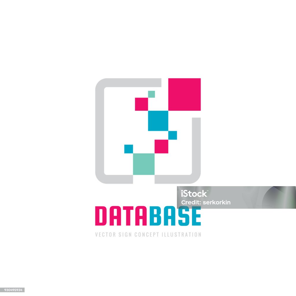 Database Sign Svg Database Vector Business Sign Template Concept Illustration Digital ...