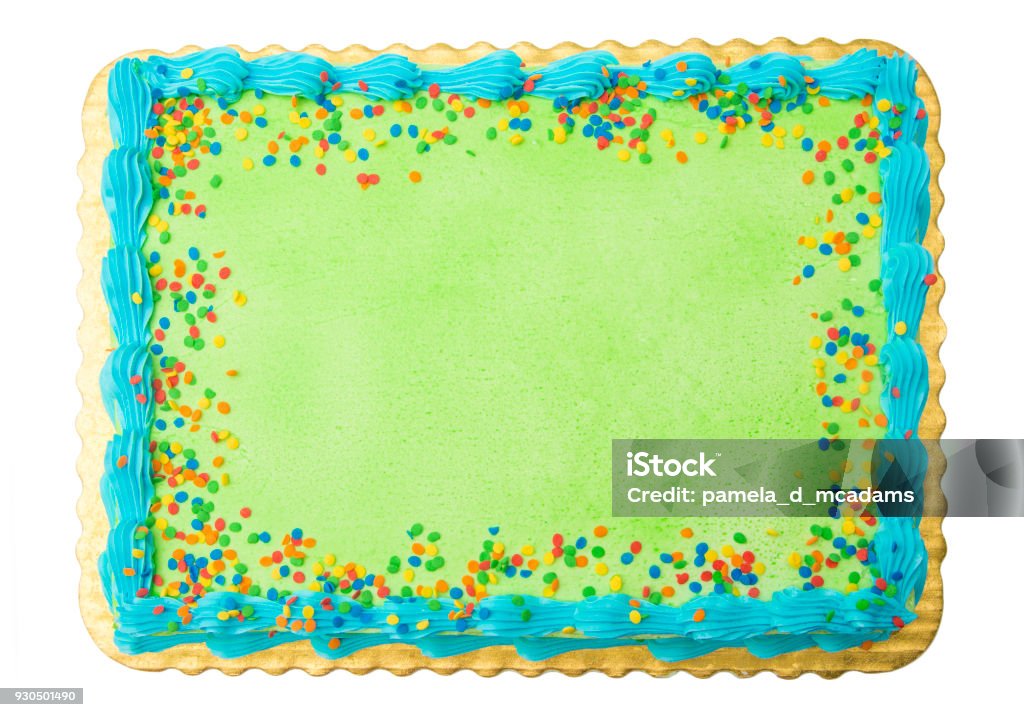 Blank Cake - Add your own writting or message Cake Stock Photo