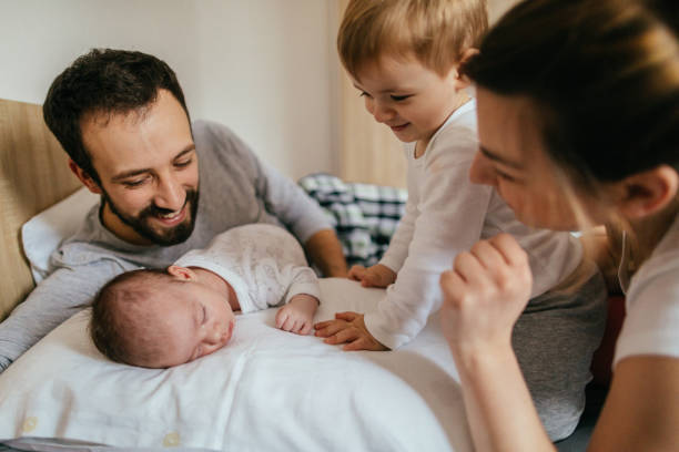 istock Getting to know our new family member 930501608