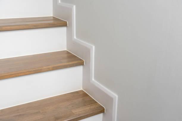 istock wooden staircase interior decoration 930504822