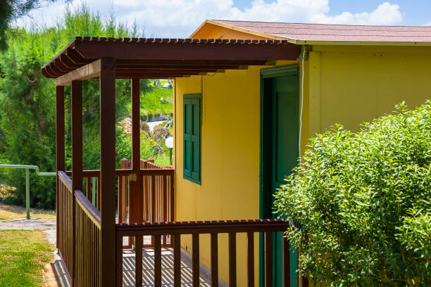 Blue and yellow, the combination for traditional Mediterranean architecture