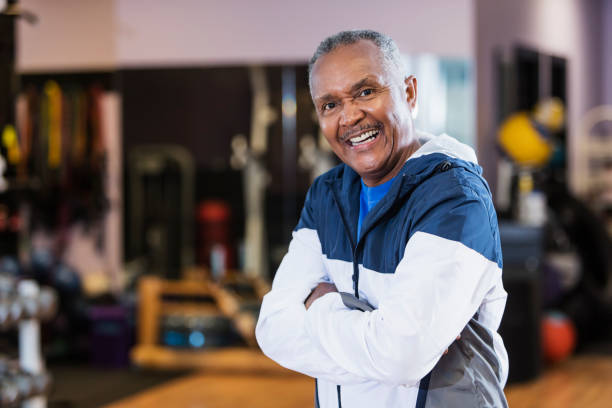 istock Senior African-American man standing in gym 930512620