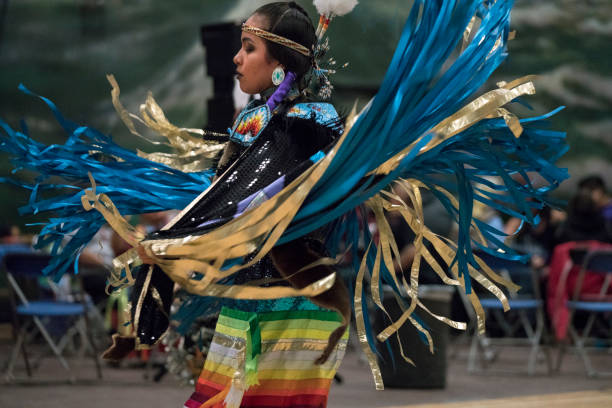 Semiahmoo First Nations and Earl Marriott Secondary, White Rock, British Columbia, Canada celebrating 9-11 March 2018. Pow Wows  are opportunities for First Nations to gather together, honouring and sharing their traditions. The general public is welcome.