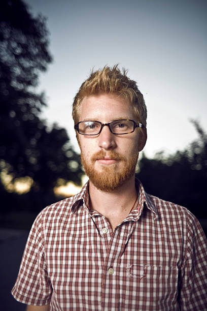 Portrait of a young man stock photo