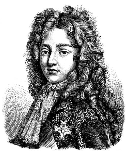 ilustraciones, imágenes clip art, dibujos animados e iconos de stock de louis, duque de borgoña y más adelante delfín de francia (16 de agosto de 1682 – 18 de febrero de 1712) - duke of burgundy