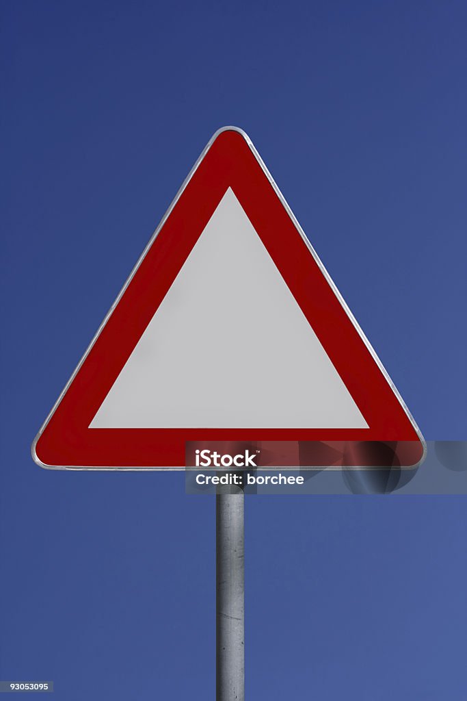 Leere-Warnschild - Lizenzfrei Anleitung - Konzepte Stock-Foto