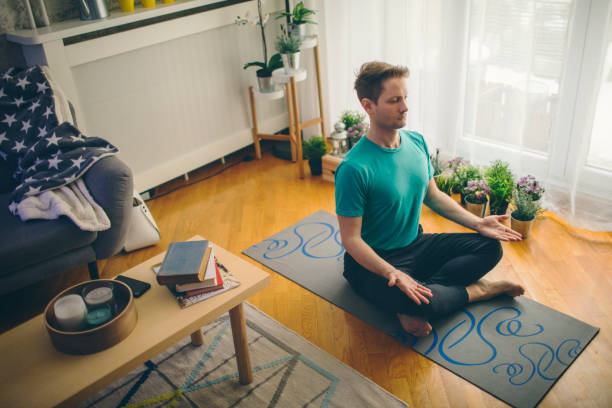 istock Yoga At Home 930533430