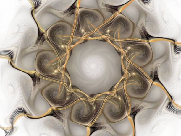 istock Abstract colorful geometric pattern – illustration. Zoomed cells background, image. Geometric, organic forms. Fractal flower, open blossom. 930538910