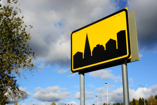 istock road sign locality on the sky background 930546164