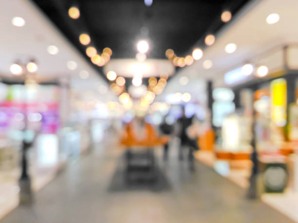 istock Blurred decorative and colorful shopping mall 930552928