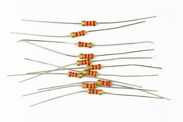 istock Set of resistors in bulk on a white background 930555470