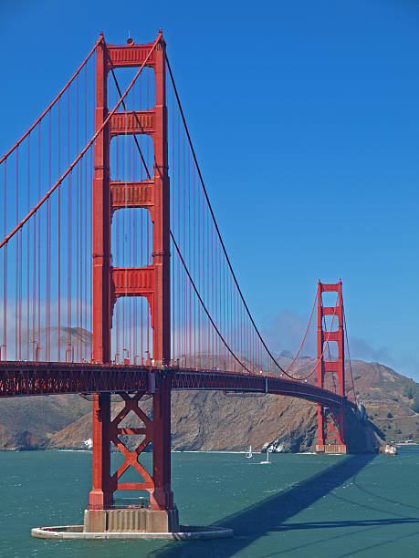 puente golden gate - golden gate bridge san francisco county san francisco bay bay fotografías e imágenes de stock