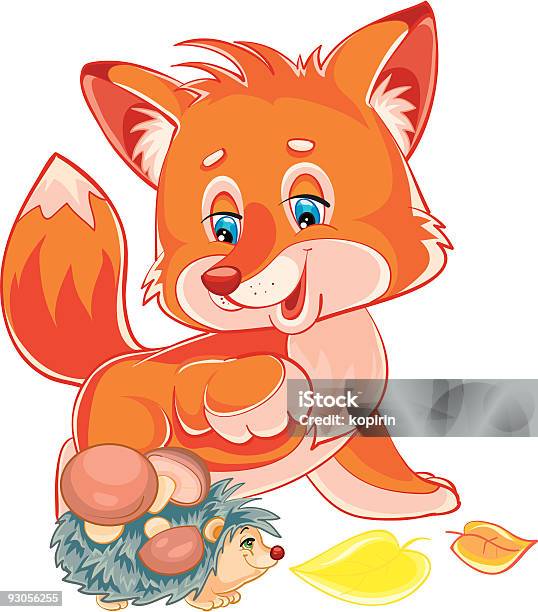 Fox Stock Illustration - Download Image Now - Animal, Cartoon, Child