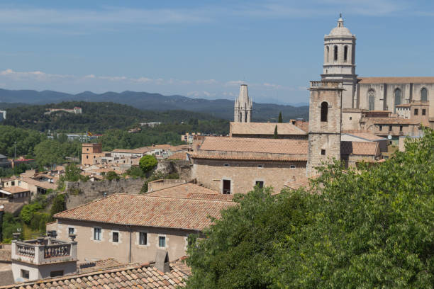 istock Boulevard on the fortress wall. Girona View from the top. 930564896