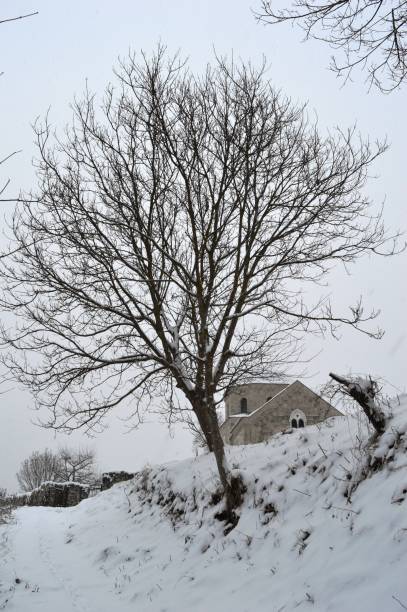istock old Serbian monastery in the snow 930567916
