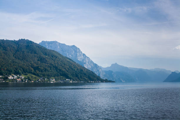 istock Mountain lake Traunsee in the Alps, Austria 930568374