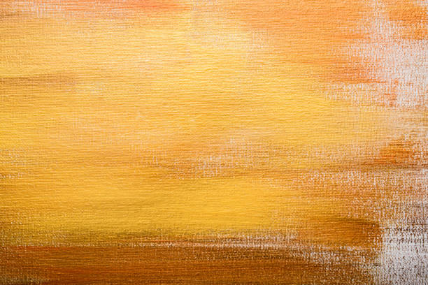 istock Abstract golden painted background, brush strokes 930568712