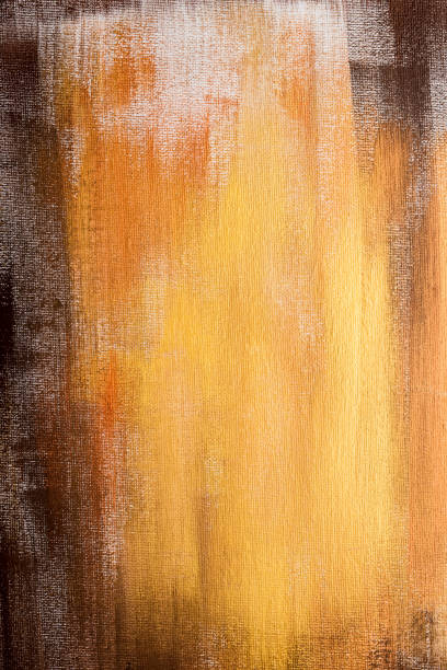 istock Abstract golden painted background, brush strokes 930568722