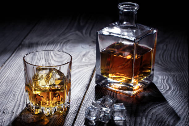 istock Old whiskey glass and decanter 930571866