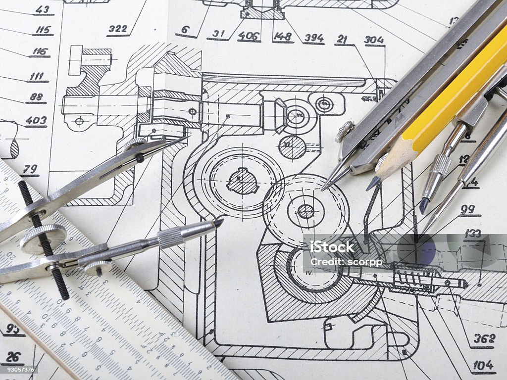 Detail drawing  Circle Stock Photo