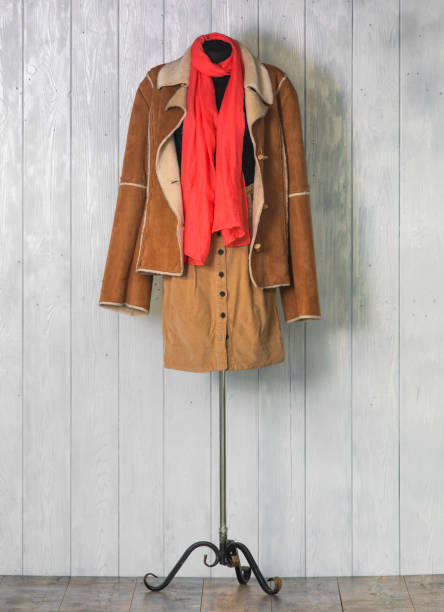istock brown jacket and skirt on a mannequin 930574526