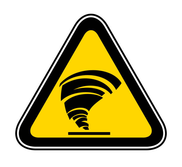 Triangular Warning Hazard Symbol vector art illustration